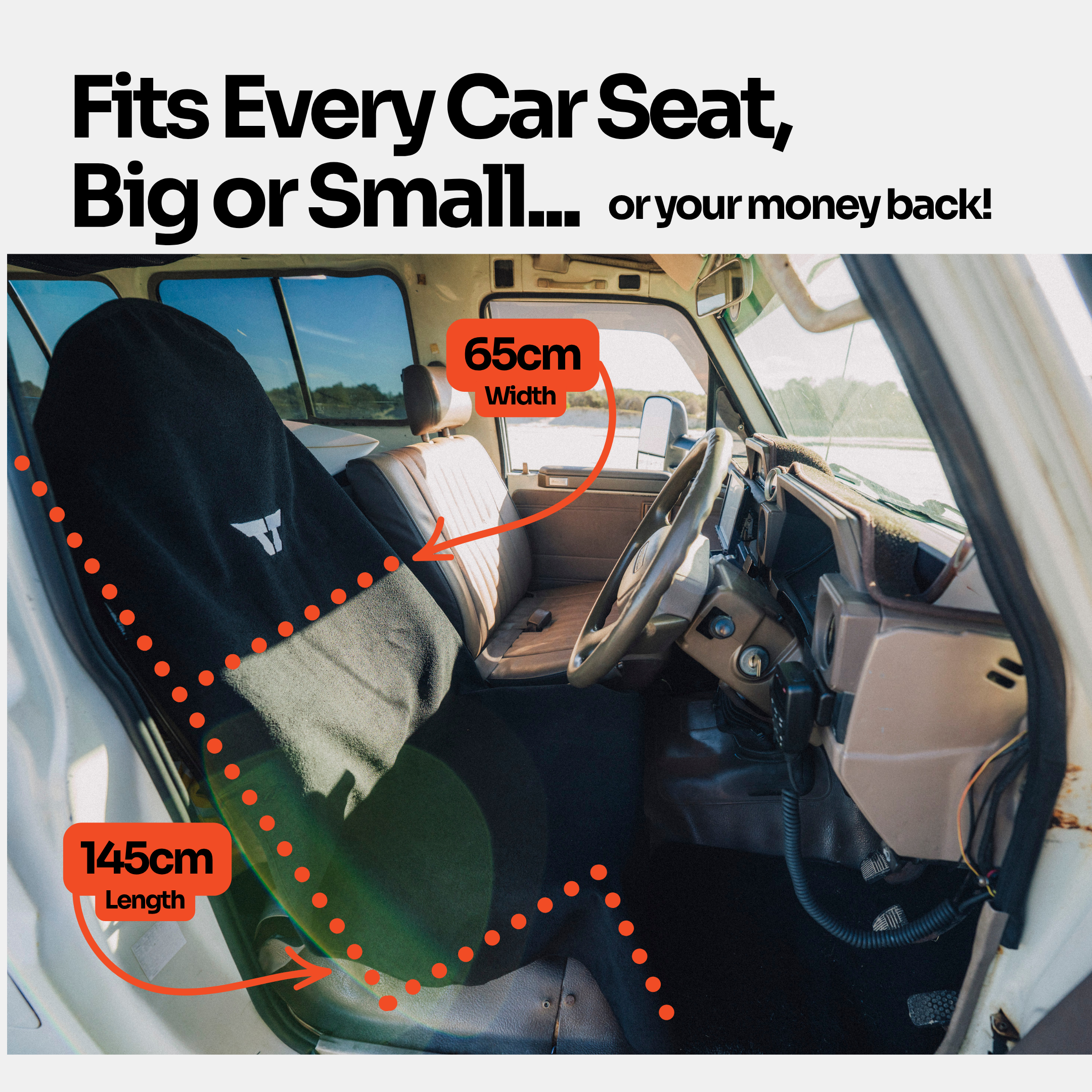 Waterproof Car Towel Seat Cover - The Tuff Towel